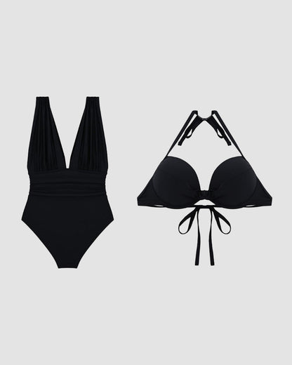 Momount Women One Piece Swimsuit