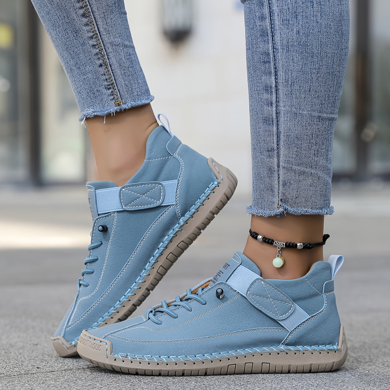 Cordelia | Zapatillas Deportivas de Lona y Ante con Cordones