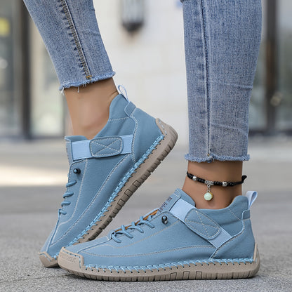 Cordelia | Zapatillas Deportivas de Lona y Ante con Cordones