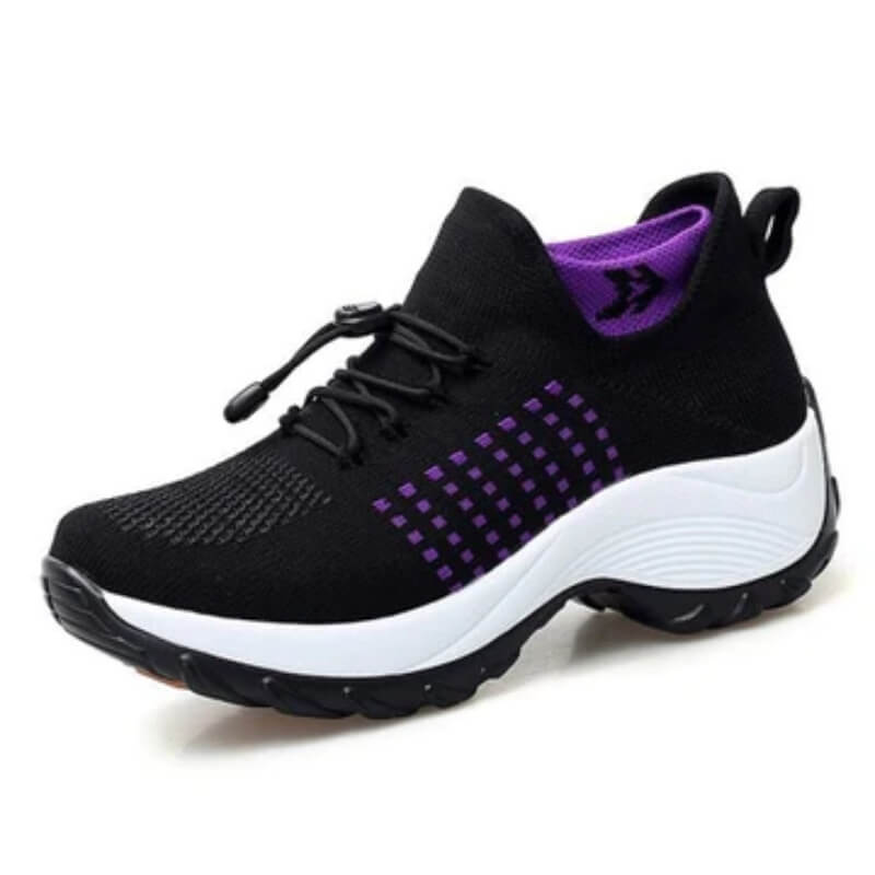 Celestine | Comfort Knit Elastic Platform Sneakers