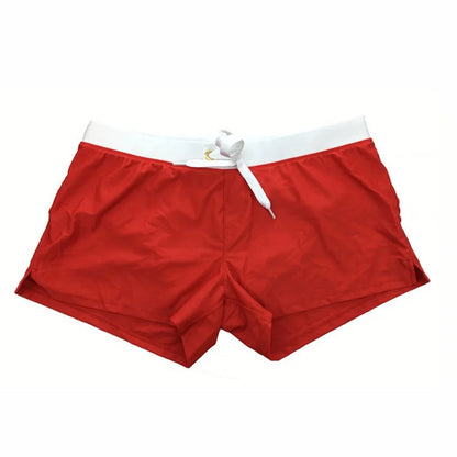 Momount Men Swim Shorts – Drawstring Zipper Pocket Slim Fit Quick Dry