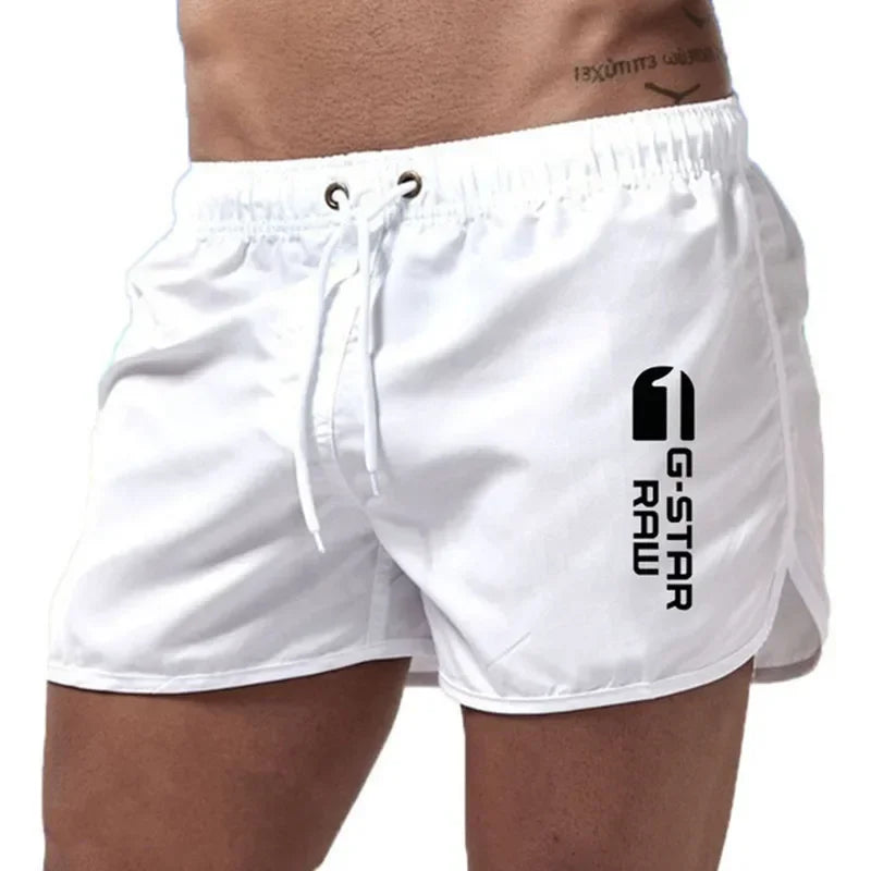 Momount Men Swim Shorts – Drawstring Quick Dry Slim Fit Elastic Waist