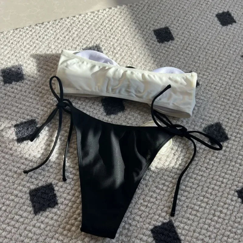 Momount Women Bandeau Bikini Set