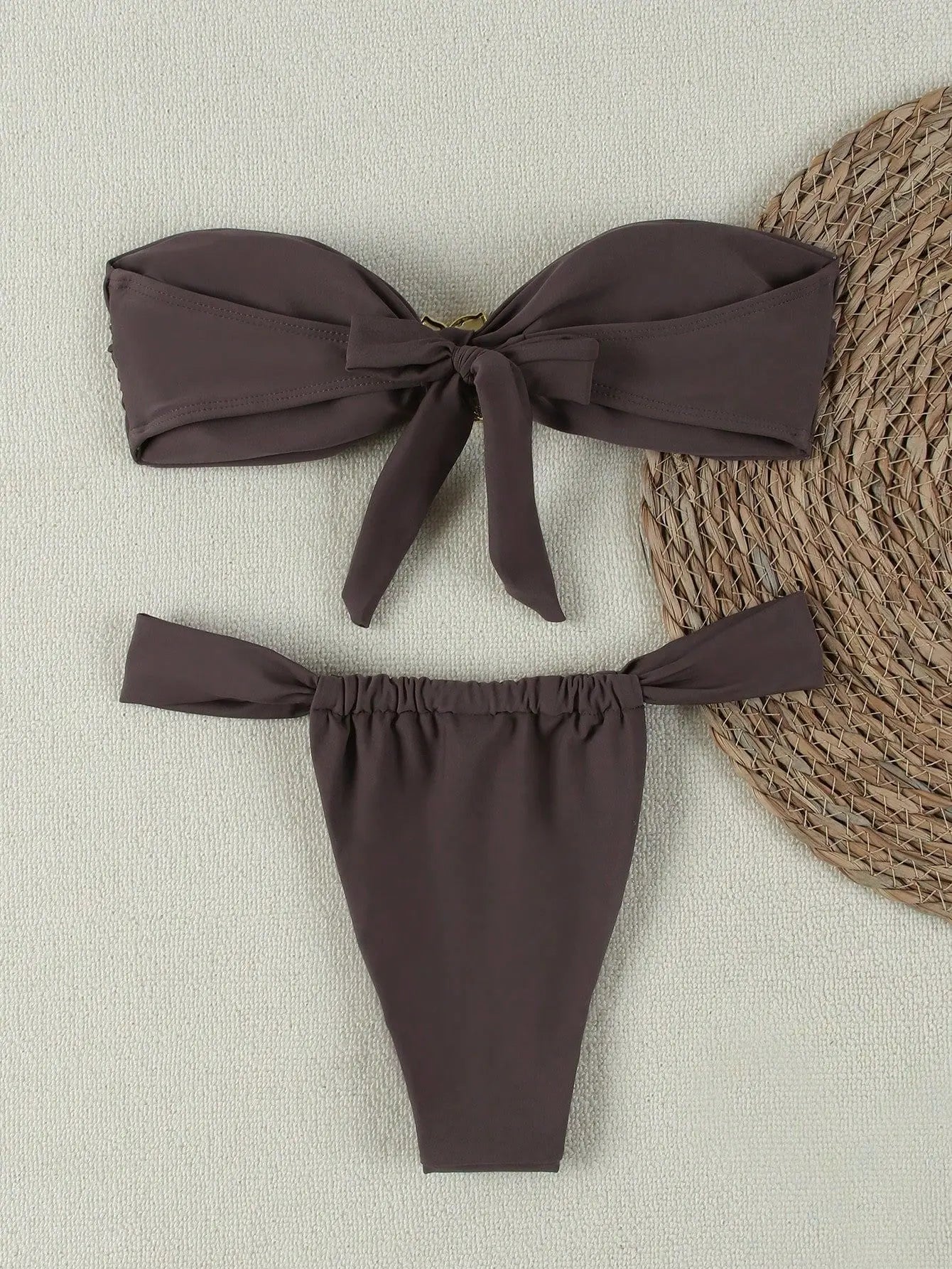 Momount Women Bandeau Bikini Set