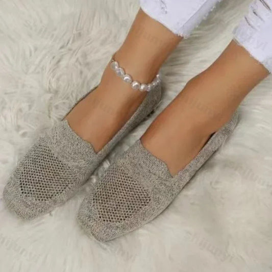 Momount Women Square Toe Flats