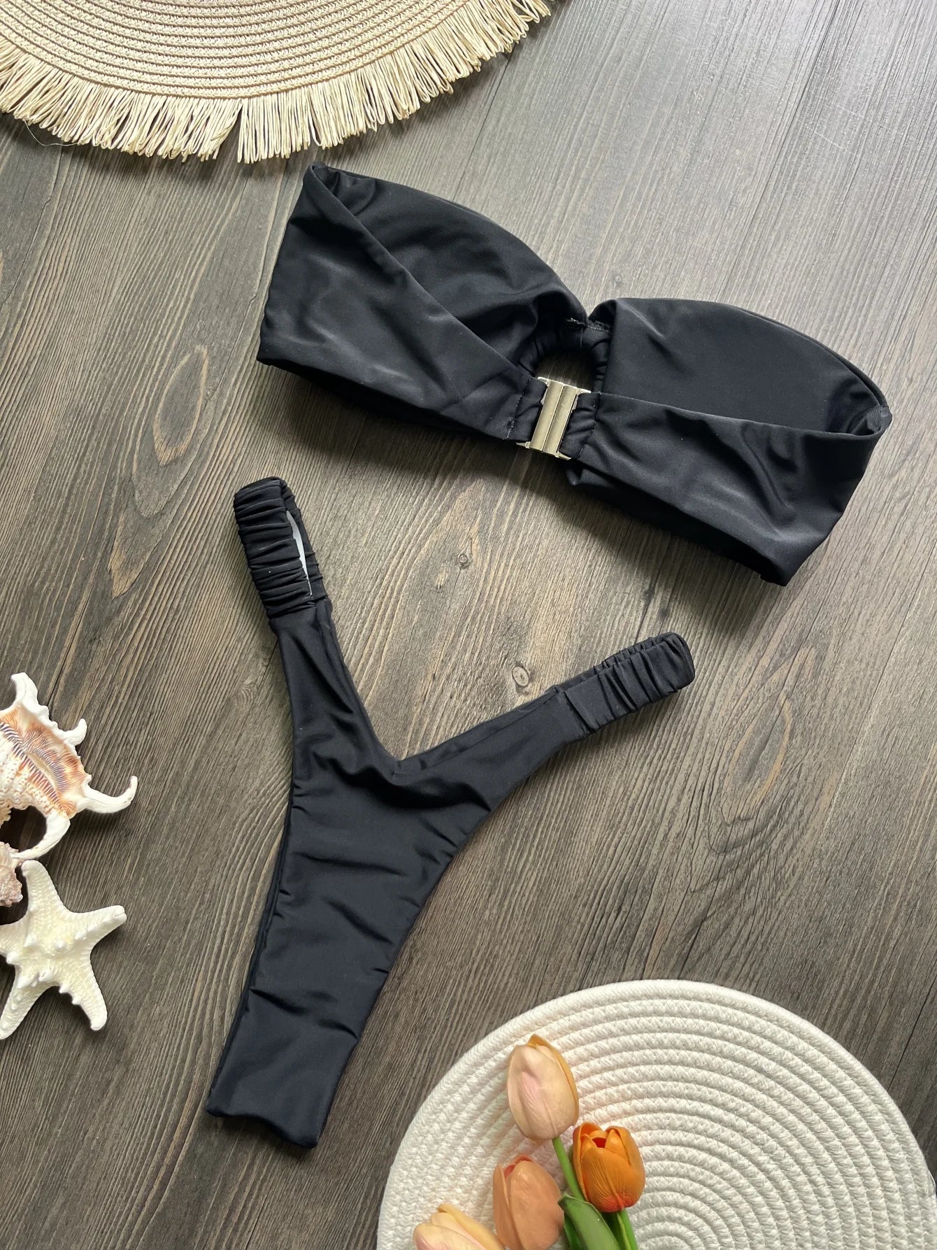 Momount Women Bandeau Bikini Set
