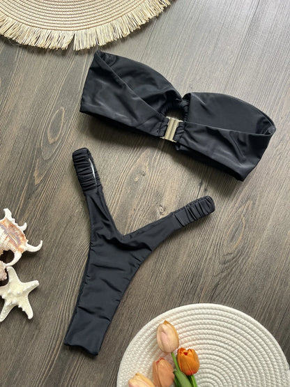 Momount Women Bandeau Bikini Set