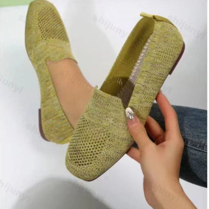 Momount Women Square Toe Flats