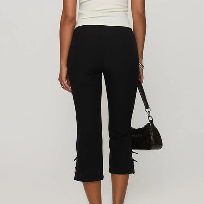 Momount Women Slim Capri Pants