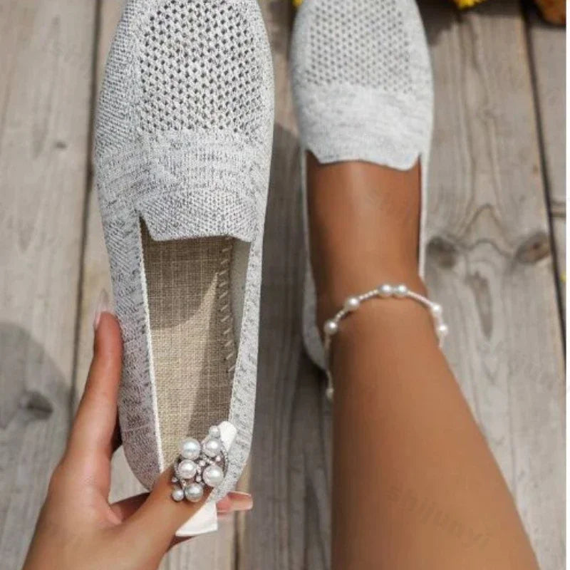 Momount Women Square Toe Flats