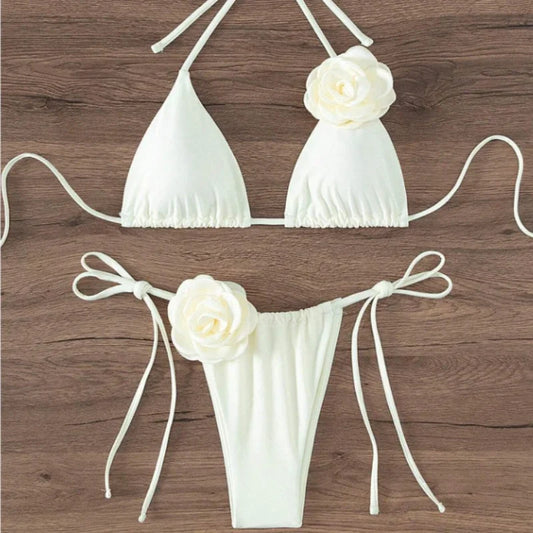 Momount Women Strappy Bikini Set