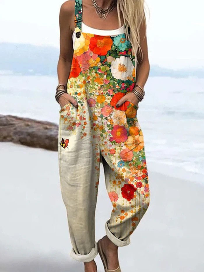 Women’s Jumpsuit | Sleeveless Floral