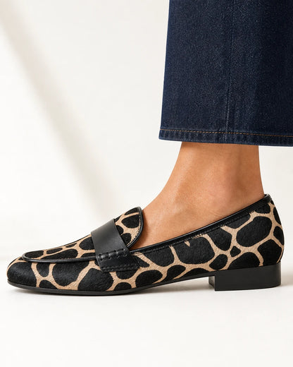 Mocassins femme animaliers à bordure noire — image du produit 4
