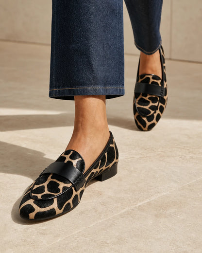 Mocassins femme animaliers à bordure noire — image du produit 7