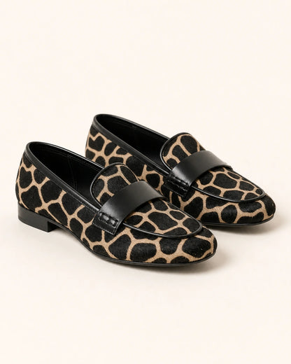 Mocassins femme animaliers à bordure noire — image du produit 9