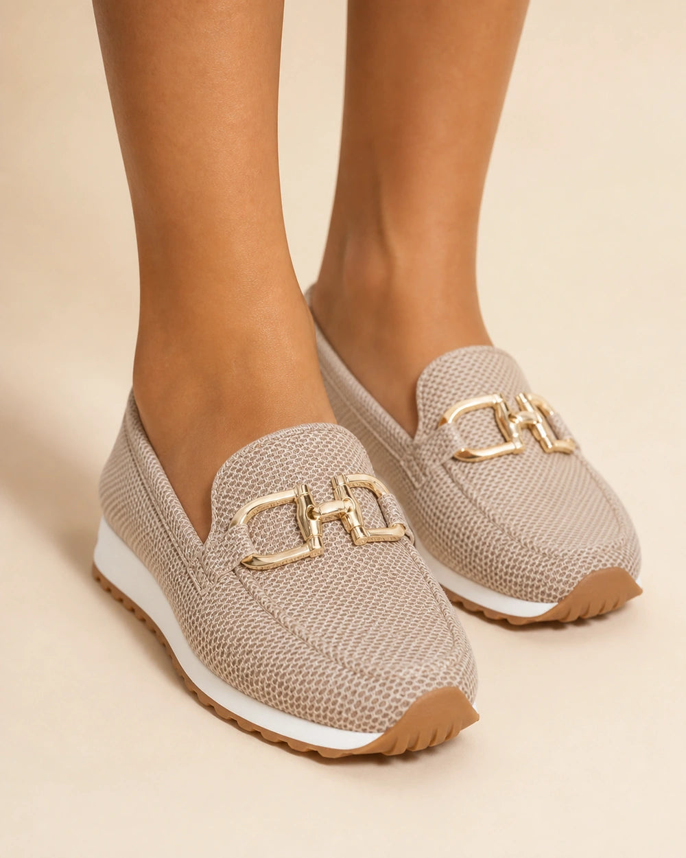 Mocassins femme bleu marine à double mors — image du produit 10