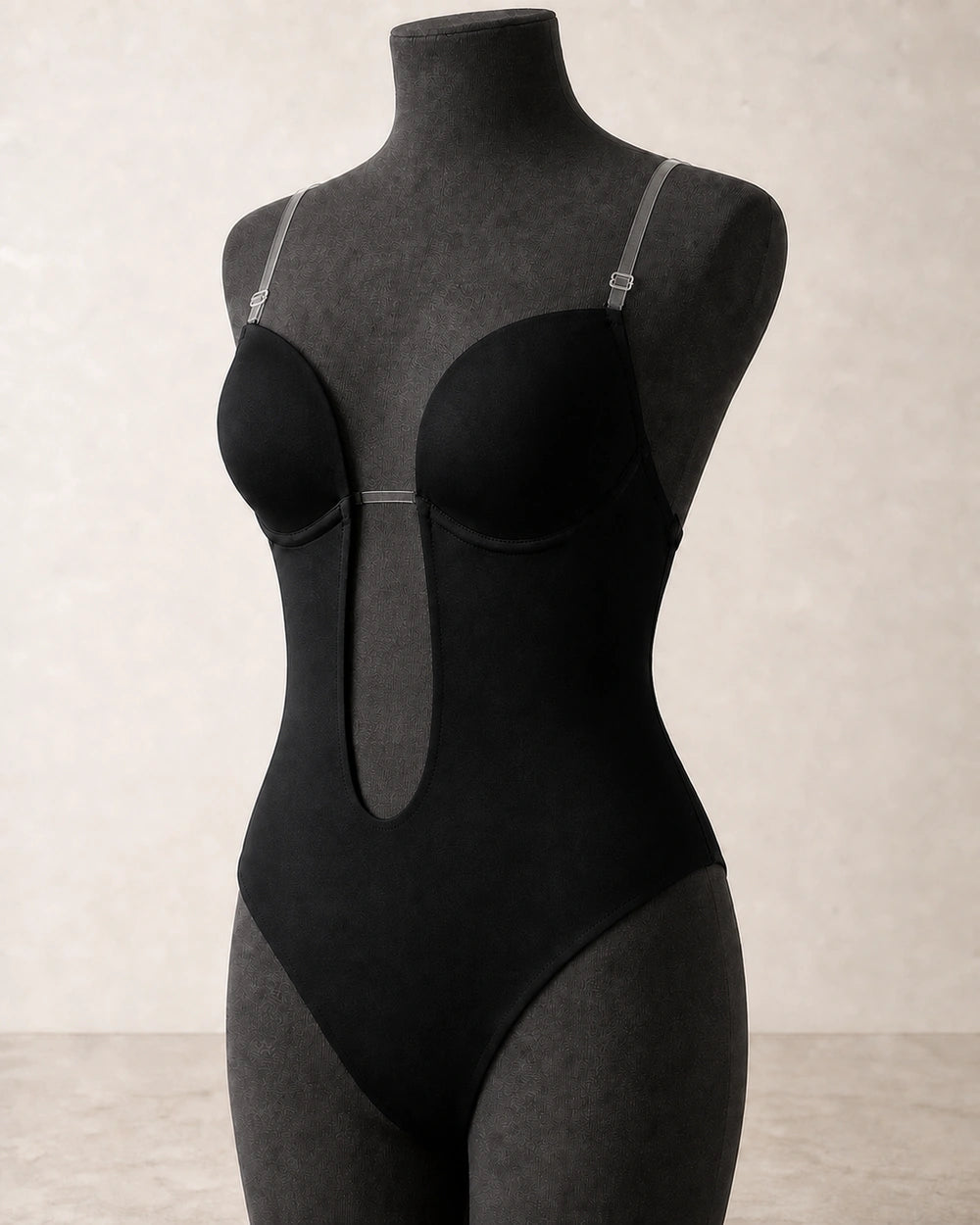 Women's Backless Plunge Bodysuit — product view