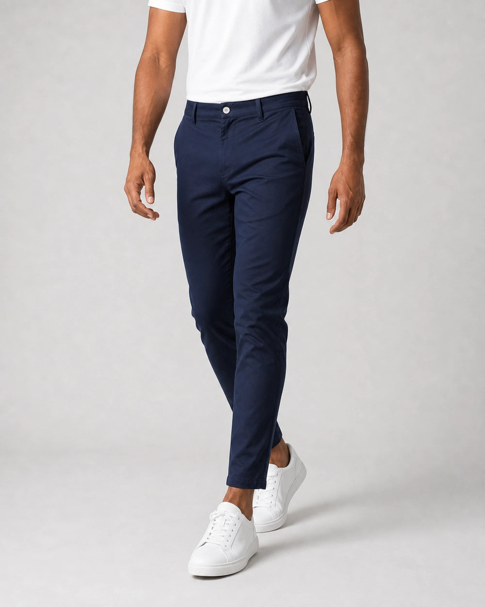 Men's Slim Stretch Chinos — in movement