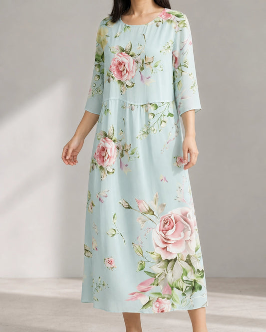 Women's Printed Midi Dress — product view